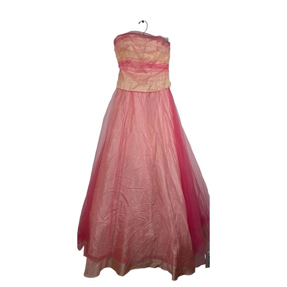 Vintage DE LARU Collection Formal Prom Or Wedding Gown Sz5/6 Pink - Picture 1 of 13